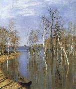 Fruhling, flood Levitan, Isaak